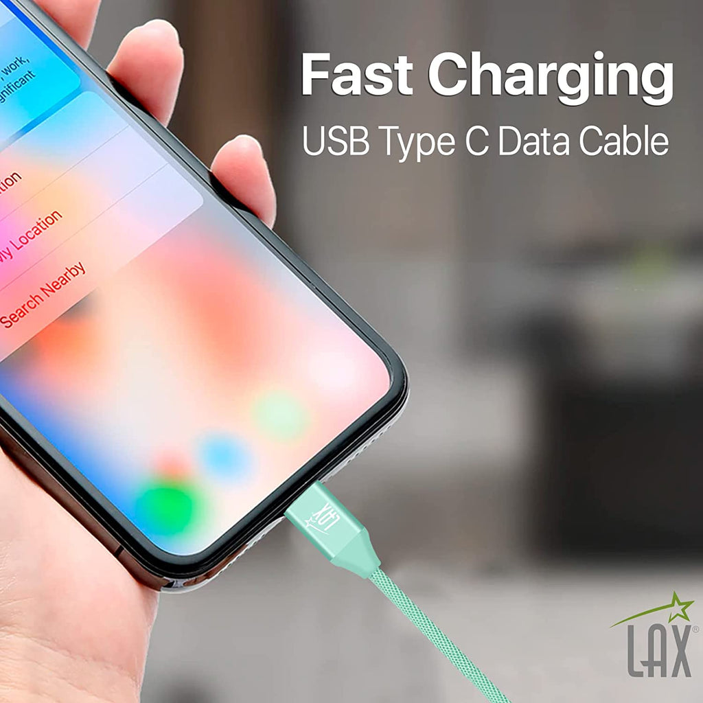 Durable Nylon Braided USB-C Fast Charging & Data Transferring Cable
