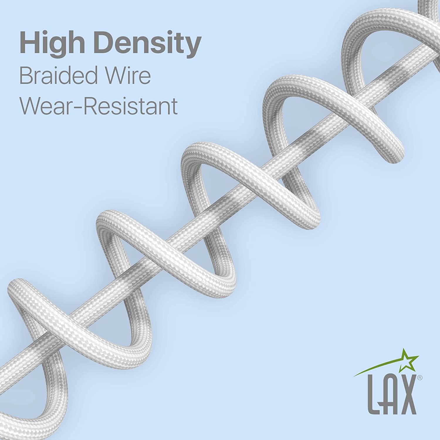 Nylon Braided Fast USB-C to iPhone Compatible Cable - High Data Sync