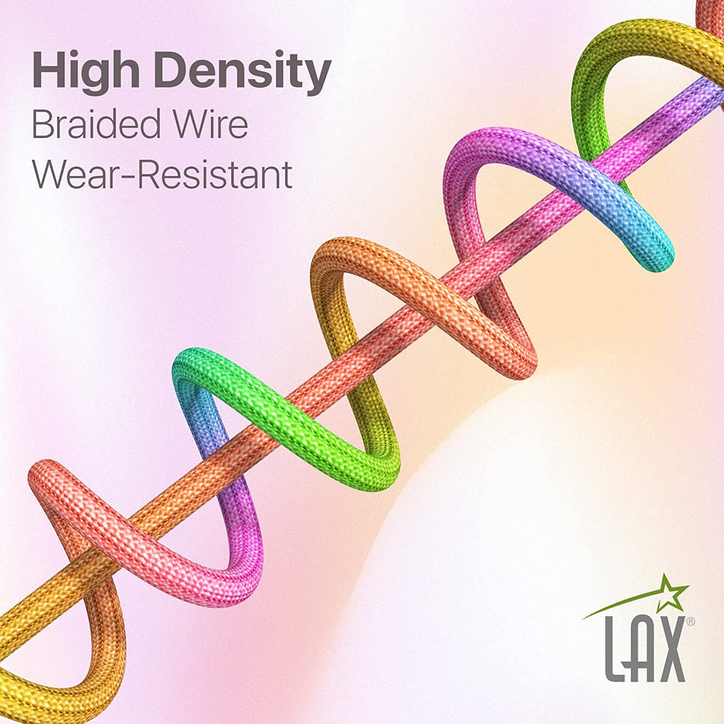 Nylon Braided Fast USB-C to iPhone Compatible Cable - High Data Sync