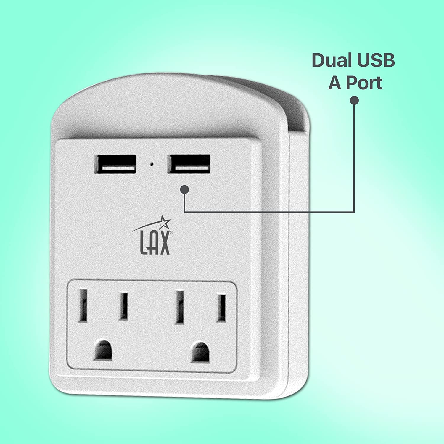 Multi-Plug Surge Protector with 2 Wall Outlet Extender & 2 USB Ports