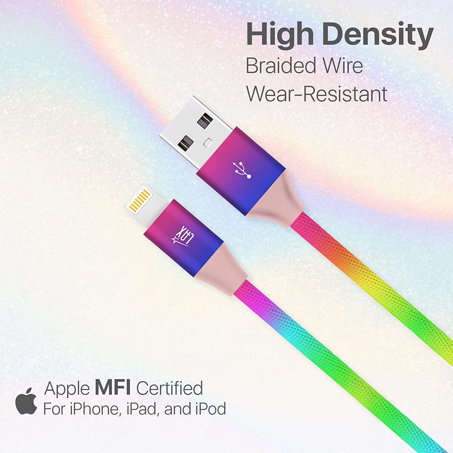 Durable Braided iPhone Compatible Charging Cable