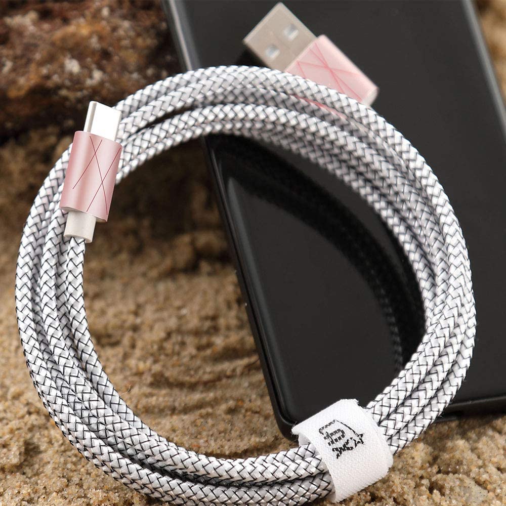 Durable Nylon Braided USB-C Fast Charging & Data Transferring Cable