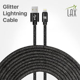 USB to Lightning Cable - Glitter Apple MFi Certified Nylon Braided Fast Charging Cable - High Data Sync