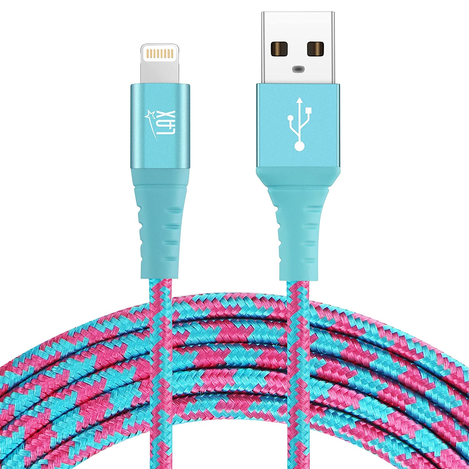 USB to Lightning Cable - Premium Stripes Designer Lightning MFi Certified Fast Charging Cable