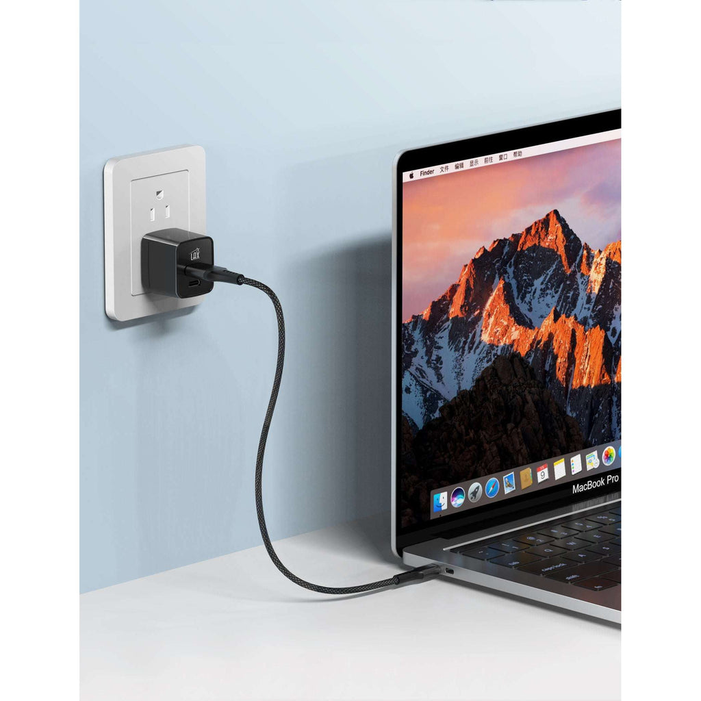 Dual Port Fast Travel Wall Charger USB-20W USB-C and USB-A