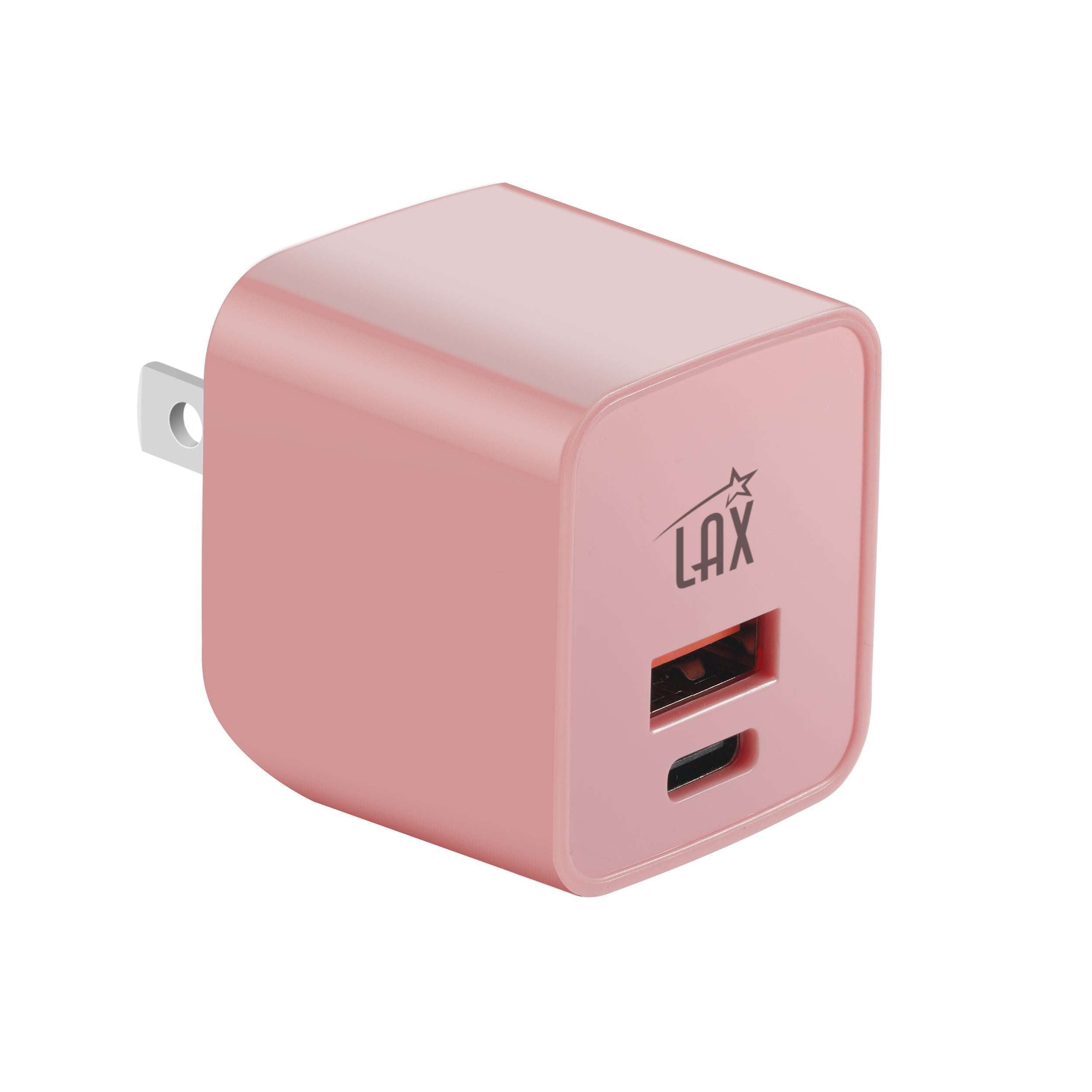 Dual Port Fast Travel Wall Charger USB-20W USB-C and USB-A