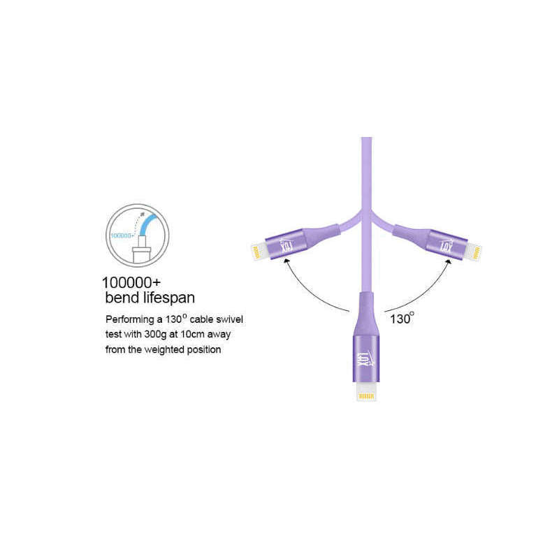 Braided Nylon Slim Cable for iPhone, iPad, Airpods