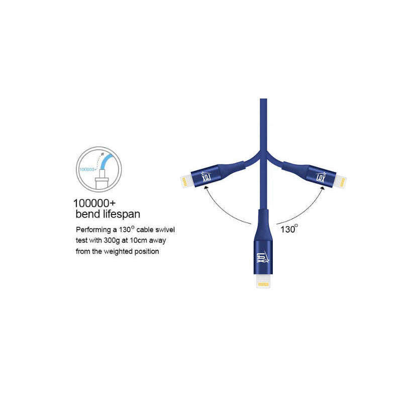 Braided Nylon Slim Cable for iPhone, iPad, Airpods