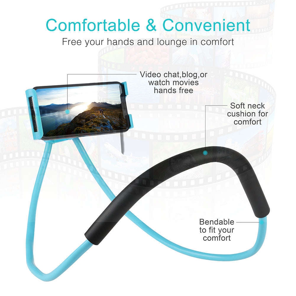 Universal Cell Phone Holder - Flexible Gooseneck Bracket, Adjustable 360° Rotating Mount