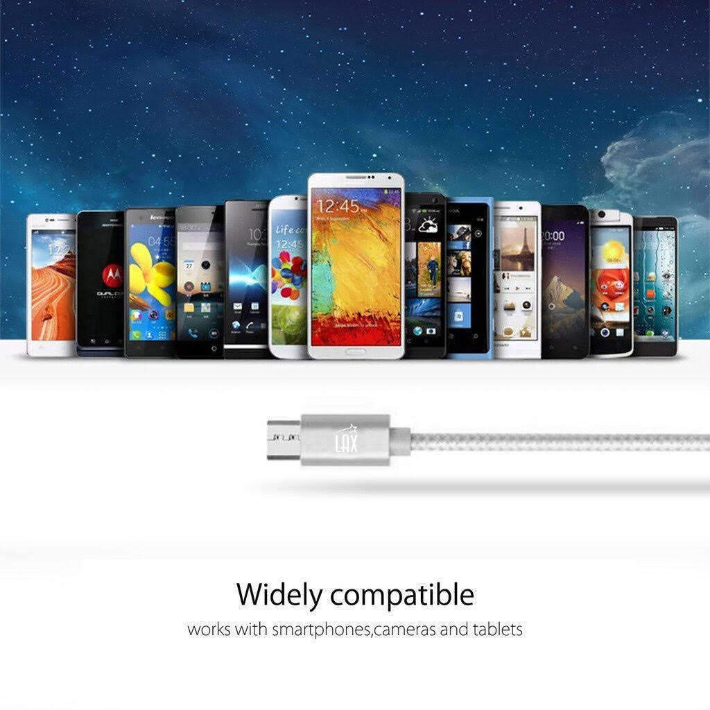 Durable Braided Nylon Micro USB to USB Cable