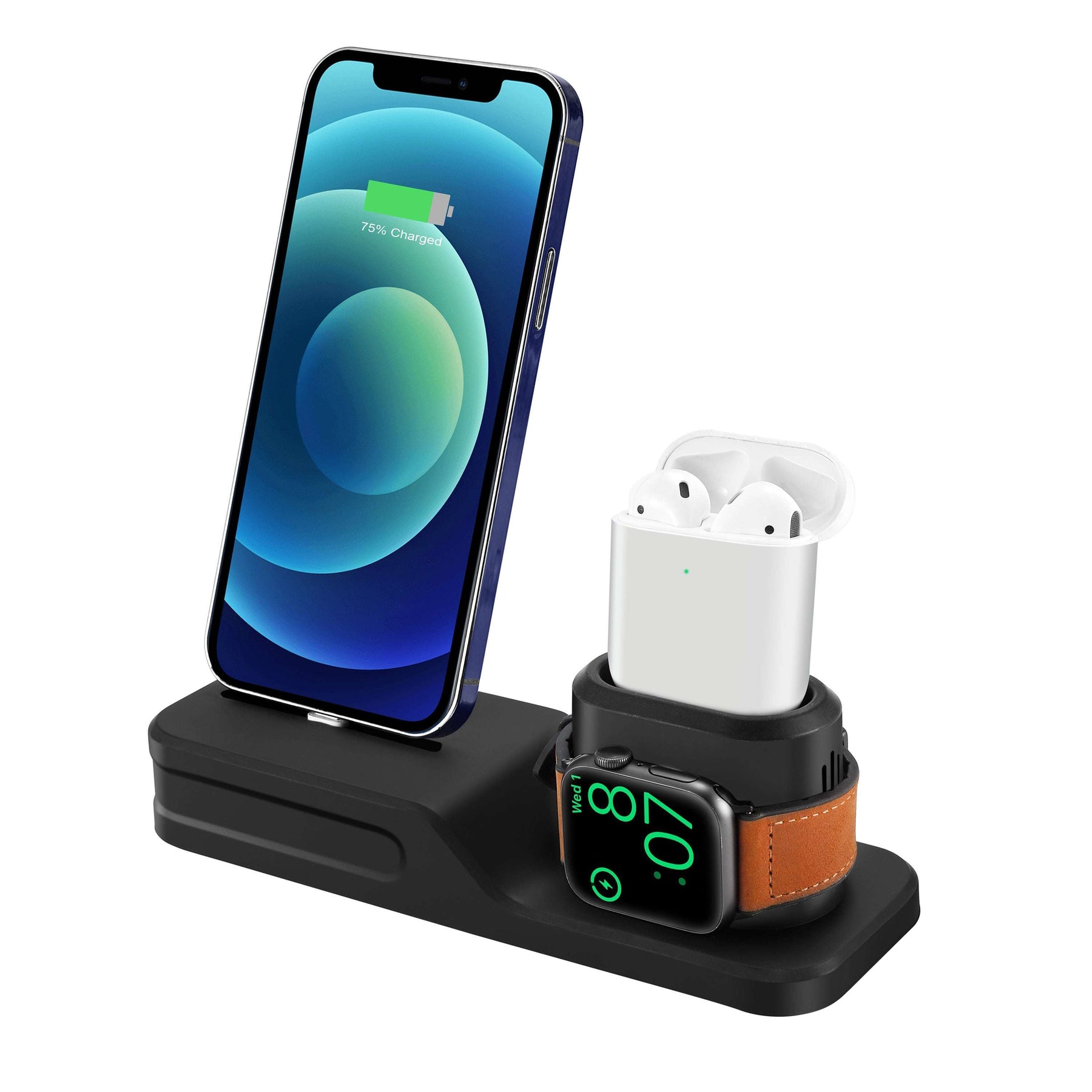 3-in-1 Silicone Apple Charging Station for Apple Products