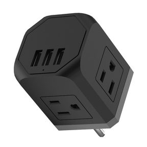 Multi-Plug Surge Protector with 3 Wall Outlets & 3 USB Ports