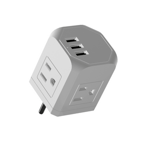 Multi-Plug Surge Protector with 3 Wall Outlets & 3 USB Ports