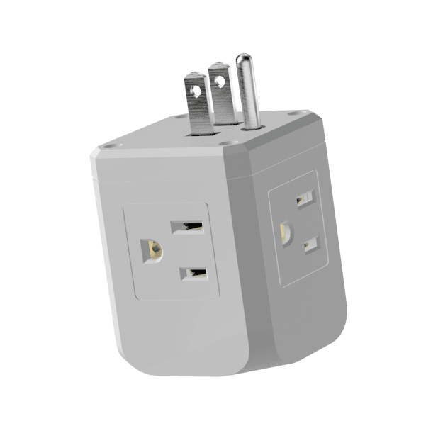 Multi-Plug Surge Protector with 3 Wall Outlets & 3 USB Ports