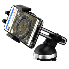 Cradle-Type Phone Car Mount with Powerful Suction Cup, Adjustable Arm & Joint