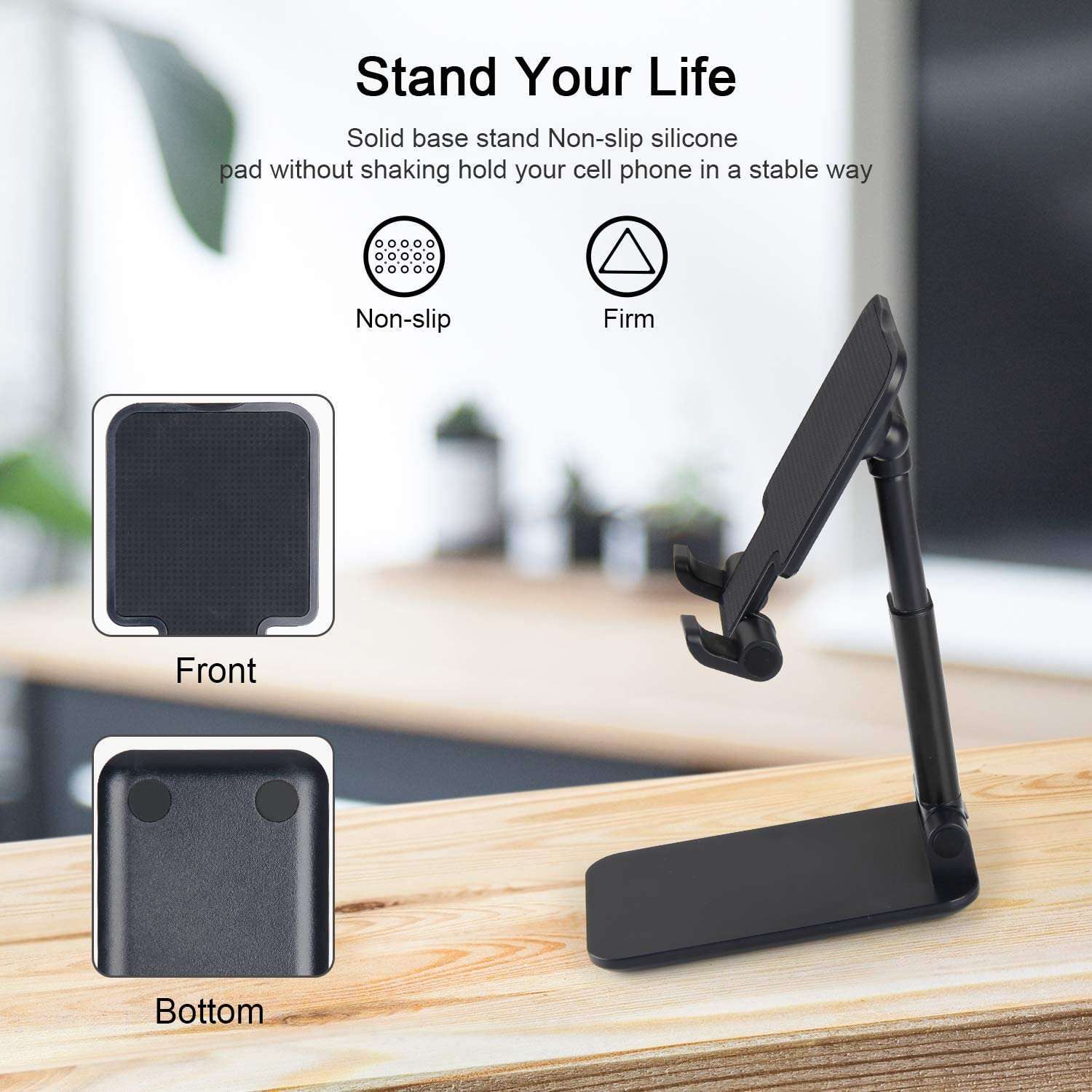 Adjustable Stand for Tablets & Smartphones - Foldable Stand