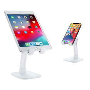 Angle Height Adjustable Stand for Tablets & Phones - Foldable Desk Stand