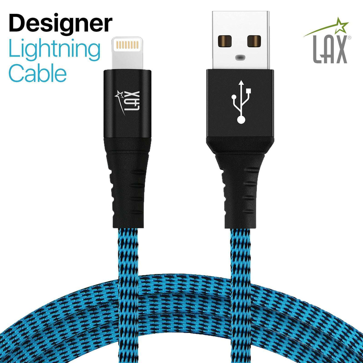 USB to Lightning Cable - Premium Stripes Designer Lightning MFi Certified Fast Charging Cable