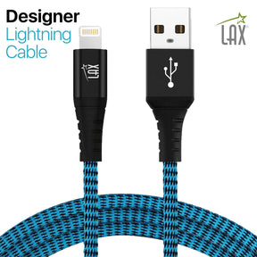 USB to Lightning Cable - Premium Stripes Designer Lightning MFi Certified Fast Charging Cable
