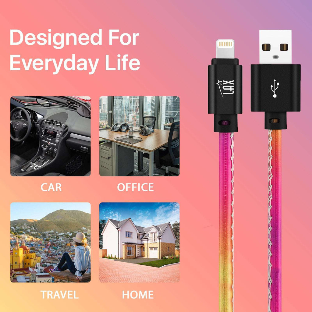 USB to iPhone Compatible Cable - Premium Vegan Leather