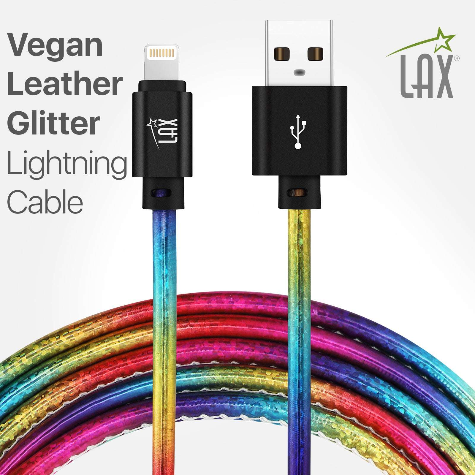 USB to iPhone Compatible Cable - Premium Vegan Leather