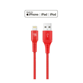 Apple MFI Certified Durable Braided Lightning Charging Cable for iPhone