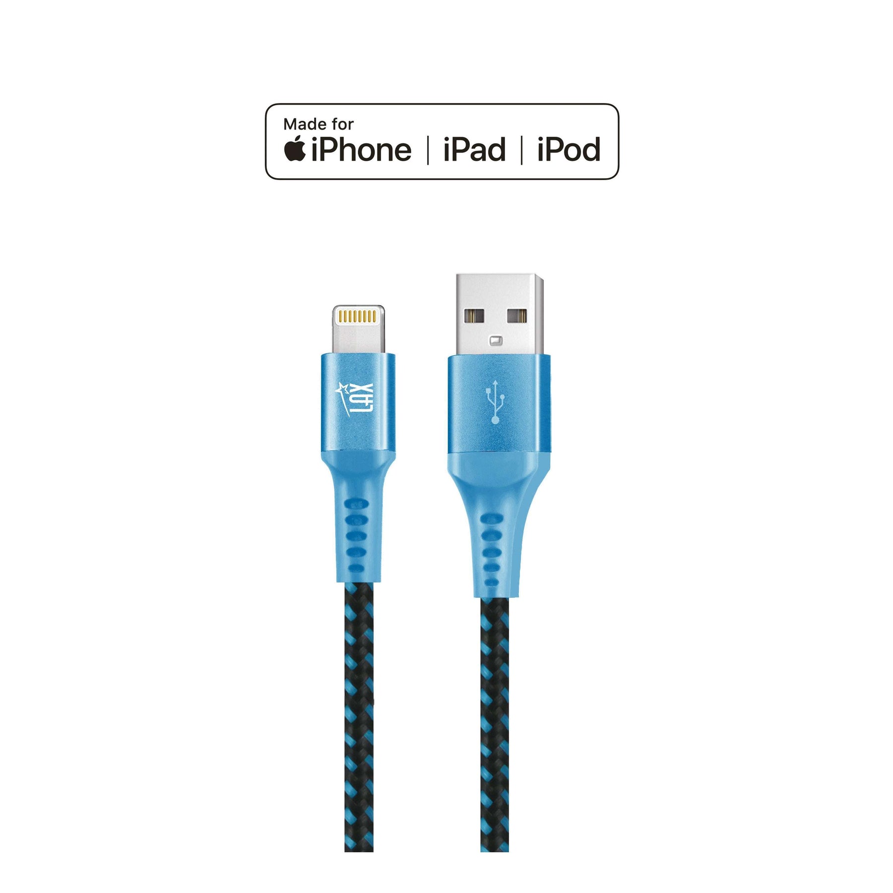 Apple MFI Certified Durable Braided Lightning Charging Cable for iPhone
