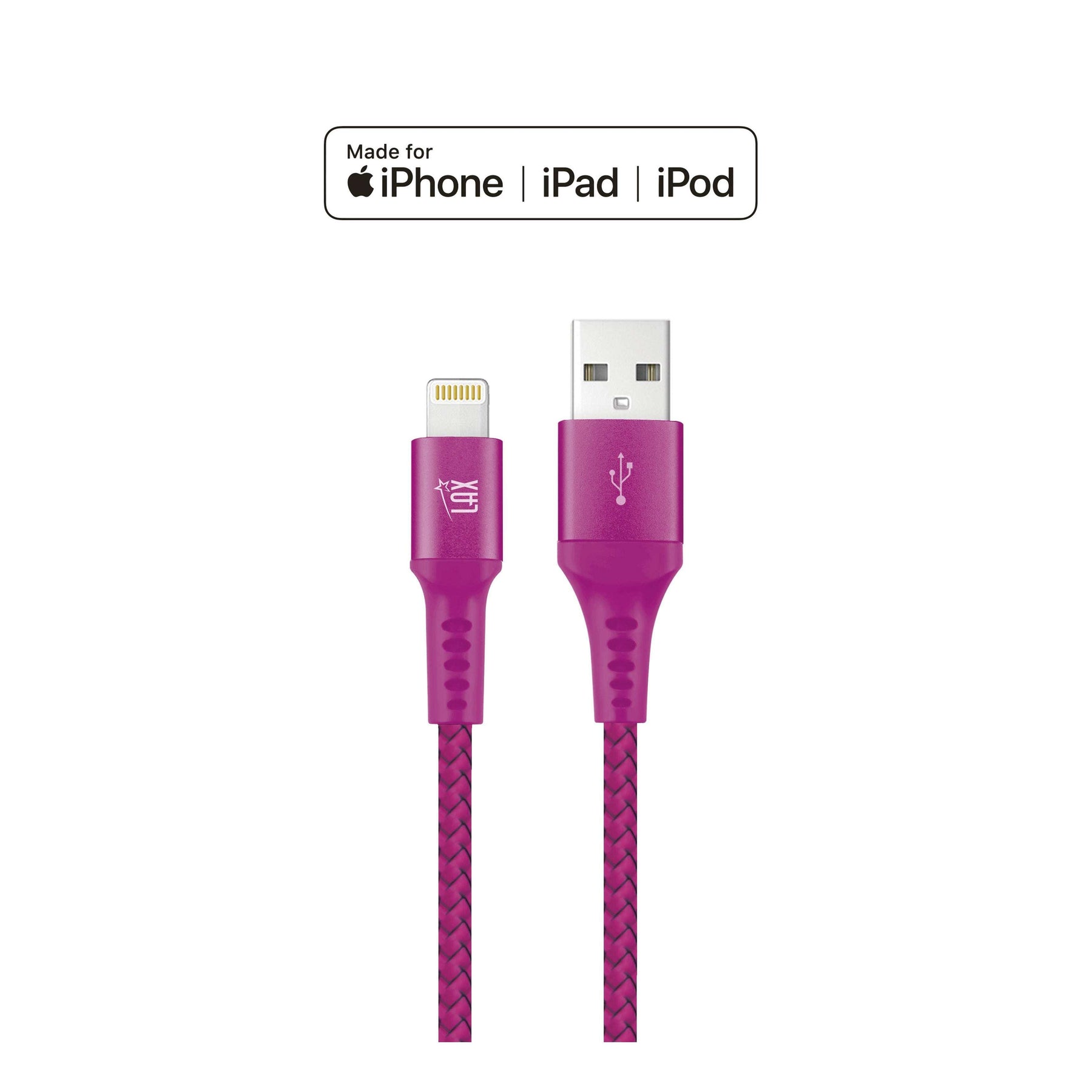 Apple MFI Certified Durable Braided Lightning Charging Cable for iPhone