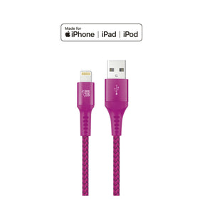 Apple MFI Certified Durable Braided Lightning Charging Cable for iPhone