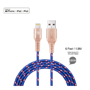 Apple MFI Certified Durable Braided Lightning Charging Cable for iPhone