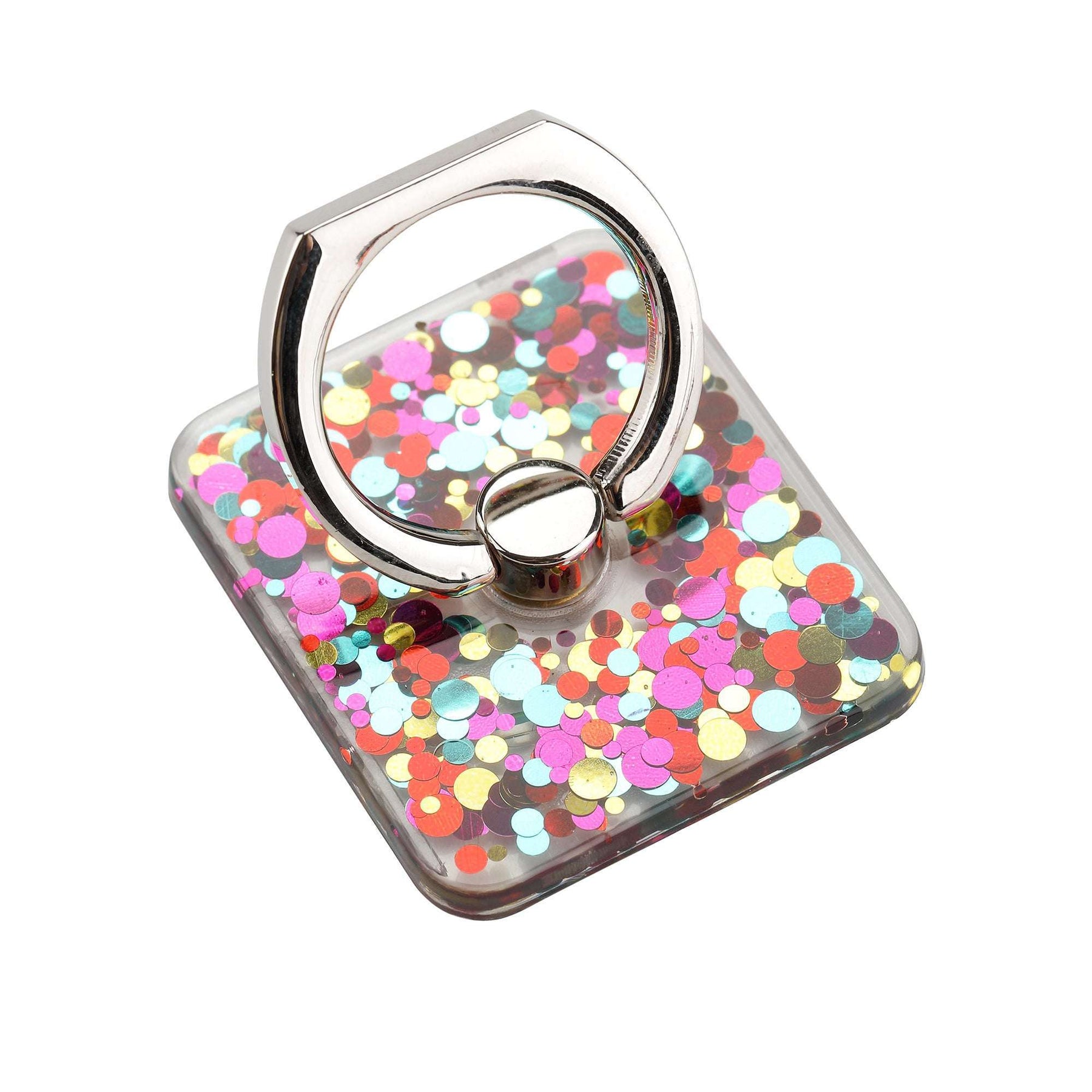 Secure Grip Phone Holder Ring & Stand - 360° Rotation (Glitter Series)