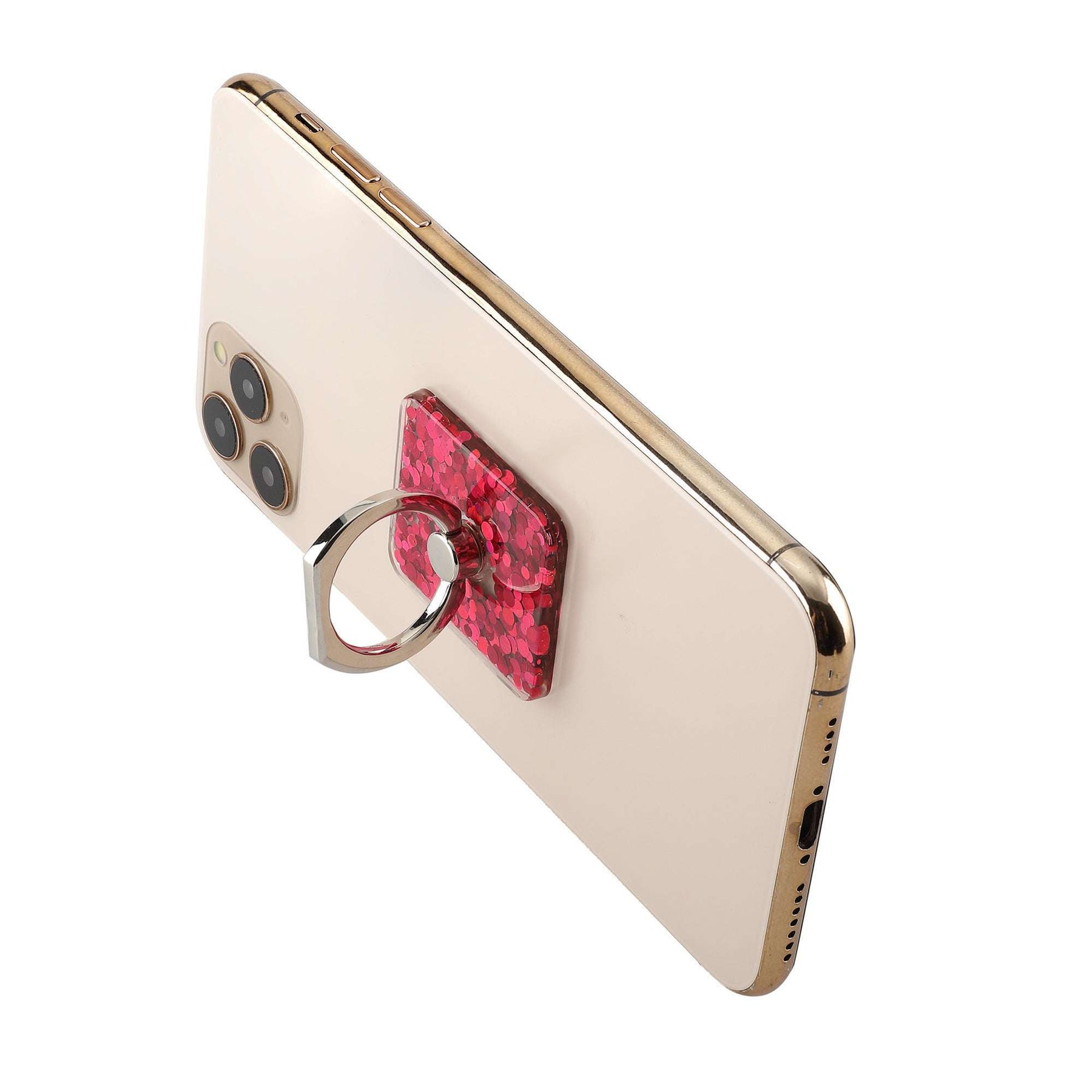 Secure Grip Phone Holder Ring & Stand - 360° Rotation (Glitter Series)