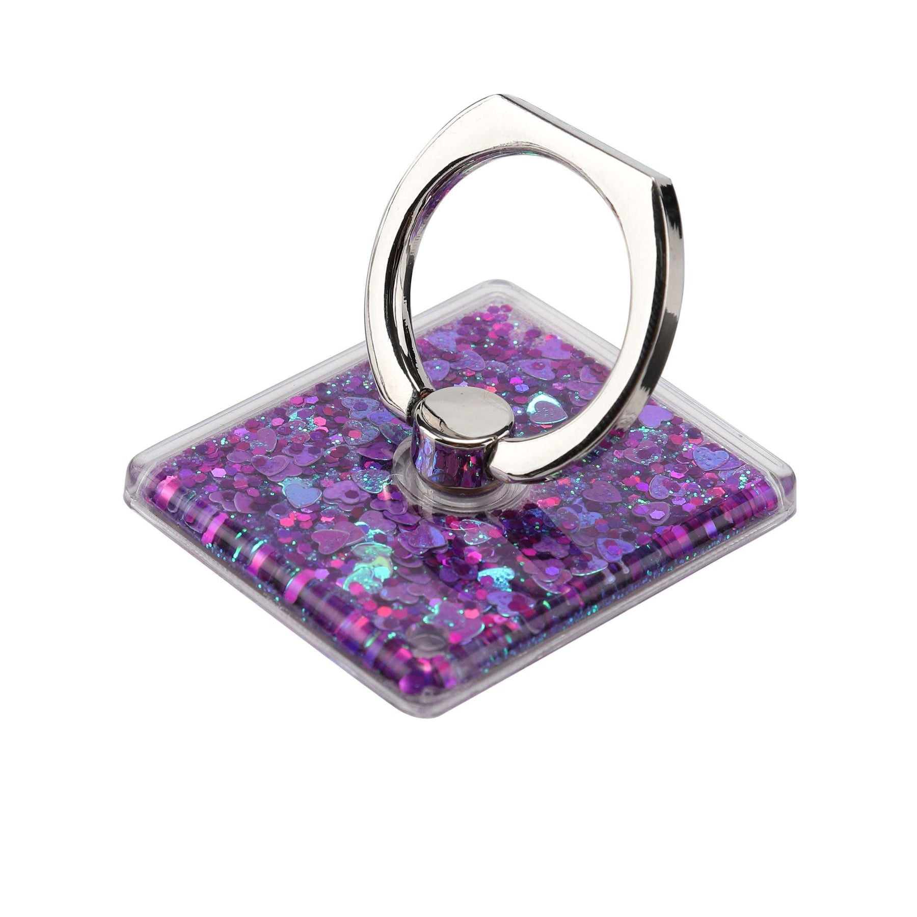 Secure Grip Phone Holder Ring & Stand - 360° Rotation (Glitter Series)