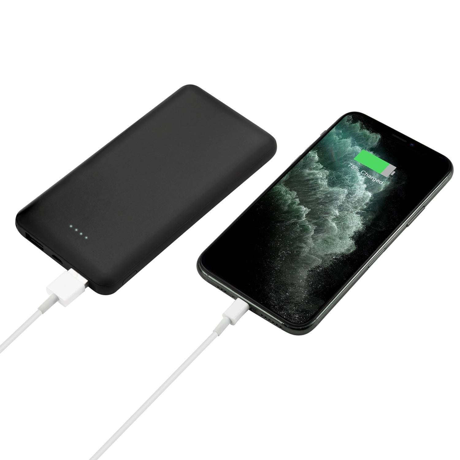 Ultra Slim Rubberized 12000mAh Portable Power Bank