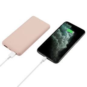 Ultra Slim Rubberized 12000mAh Portable Power Bank
