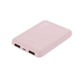 Rubberized 6600 mAh Dual USB Compact Power Bank