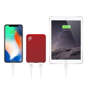 Rubberized 6600 mAh Dual USB Compact Power Bank