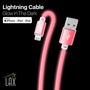 USB to Lightning Cable - Glow in the Dark Apple MFi Certified Lightning Cable - Fast Charging Cable (10ft)