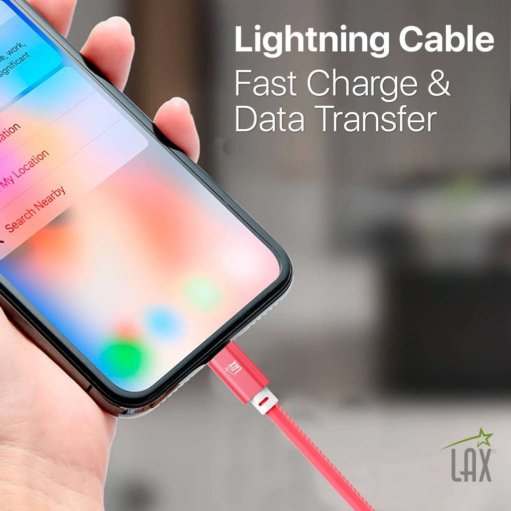 USB to iPhone Cable - Glow in the Dark Cable - Fast Charging Cable (10ft)
