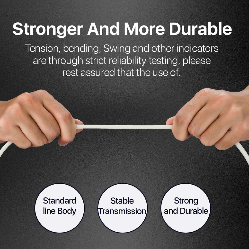 USB to iPhone Cable - Glow in the Dark Cable - Fast Charging Cable (10ft)