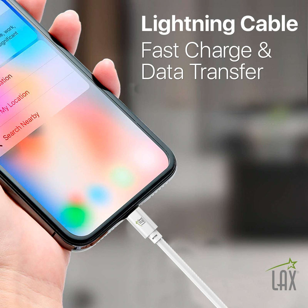 USB to iPhone Cable - Glow in the Dark Cable - Fast Charging Cable (10ft)