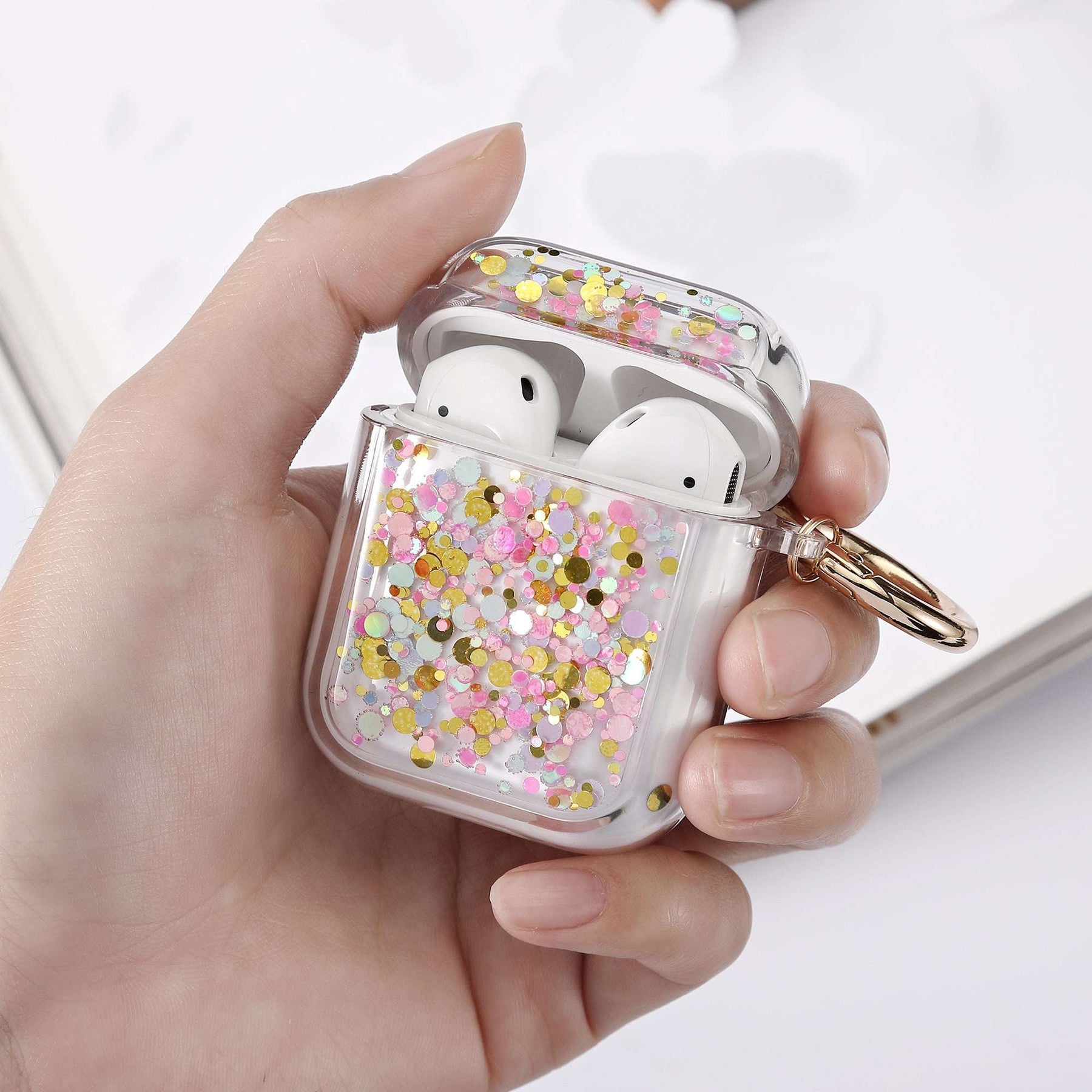 Protective Glitter Cases for Apple Airpods (Gen 1&2)
