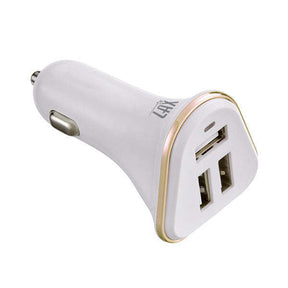 Rapid Charging 3-Port USB Car Charger
