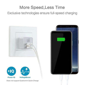 Rapid Charging Dual USB Wall Charger